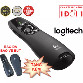 Bút trình chiếu Logitech Wireless Presenter R400 - Hàng công ty -  1 đổi 1 trong thời gian bảo hành