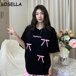 Rosella áo phông áo thun nữ croptop baby tee Comfortable thời trang Thể thao Hàn Phong WCS2440NCT 21Z240520