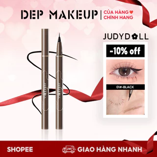 ￼JUDYDOLL- Bút kẻ mắt, đầu mảnh, chống thấm nước và mồ hôi, không lem, lâu trôi/gel/chì/bút kẻ mắt/kẻ mắt Judydoll/2 đầu/bọng mắt