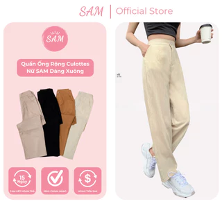 Quần ống rộng culottes nữ SAM dáng xuông