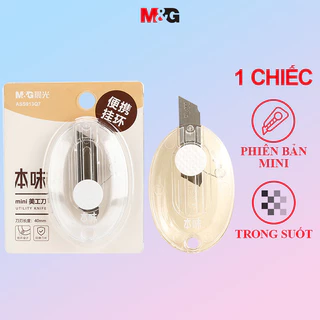 M & G Mini Treo Vòng Di Động Nghệ Thuật Dao Di Động Và Không Đóng Gói Giao Hàng Hộp Dao Mở Dụng Cụ Cắt Giấy Gói Đơn