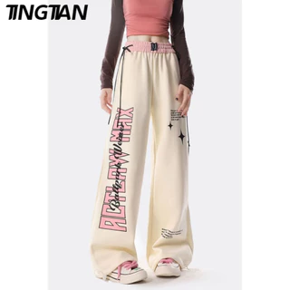 TINGTIAN quần ống rộng Quần Túi Hộp New Style casual Korean INS WFK2440XMG 17Z240423