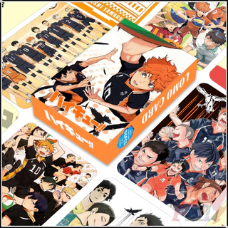 ❤ 96Pcs/Box Anime Haikyuu!! Series 01：60Pcs Double Sided Lomo Cards & 36Pcs Stickers ❤ Mini Postcard Fans Collections Photocards