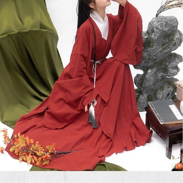 Trung Quốc Cổ Trang Phục Người Lớn Hanfu Nam Trang Phục Phong Cách Cổ Xưa Trang Phục Jumpsuit Ming Made Hanfu Đạo Giáo Quần Áo 8 Màu