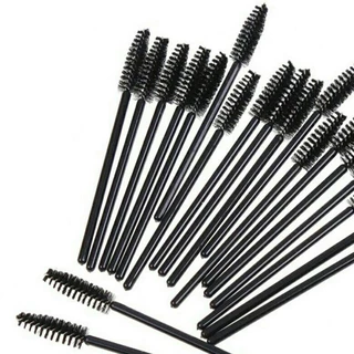 Đen Dùng Một Lần Mascara Bàn Chải Lông Mi Uốn Lông Mày Dễ Thương Lược Trang Điểm Màu Hồng Hai Màu Di Động