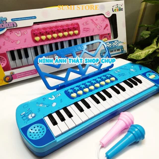 Đàn Piano Cho Bé Đồ Chơi Cho Bé Đàn Piano Có Đèn Nhạc Và Micro Chuẩn Âm cho bé vui chơi tạp hóa mẹ su