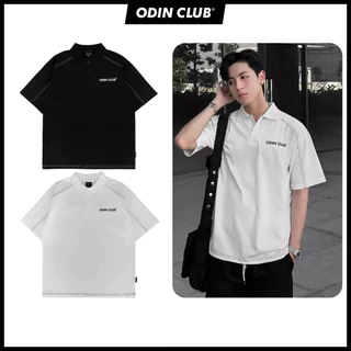 Áo polo oversize Hydra ODIN CLUB nam nữ, Áo thun có cổ form rộng nam nữ unisex oversize, Local Brand ODIN CLUB