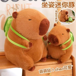 Ba lô Capybara Búp bê Capybara Đồ chơi sang trọng Xấu xí Dễ thương Dễ thương Quà tặng sinh nhật Búp bê Ragdoll L