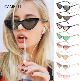 Kính Mát CAMELLI1 Thời Trang Nữ Khung Nhỏ UV400 Phụ Kiện Kính Mát Retro