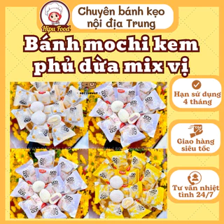 Bánh mochi kem lạnh phủ dừa đủ vị khoai môn,đậu nành thùng 2,5ký