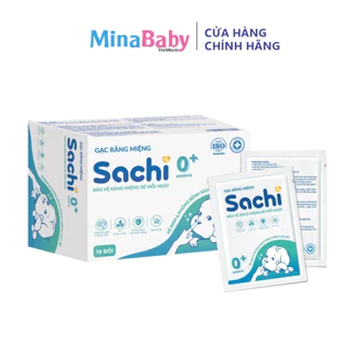 Gạc rơ lưỡi Sachi cho trẻ sơ sinh hộp 30 gói