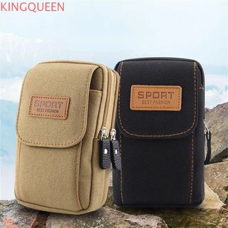 Kingqueen Ví Điện Thoại Canvas Phụ Kiện Điện Thoại Gói Eo Ngoài Trời EDC Molle Ví Thắt Lưng Túi Thắt Lưng Túi Thắt Lưng Điện Thoại Túi Thắt Lưng