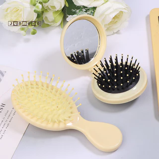 Junmeng Hoạt Hình Di Động Hình Gấu Hairbrus Gấp Massage Lược Cầm Tay Túi Khí Lược Chống Tĩnh Điện Cô Gái Lược Chải Tóc Dụng Cụ Tạo Kiểu Đẹp