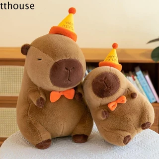 Tthouse Mũ Sinh Nhật Capybara, Động Vật Hoạt Hình Sinh Nhật Capybara Đồ Trang Trí, Thời Trang Dễ Thương Mềm Mại Sang Trọng Capybara Đồ Chơi Bé Gái