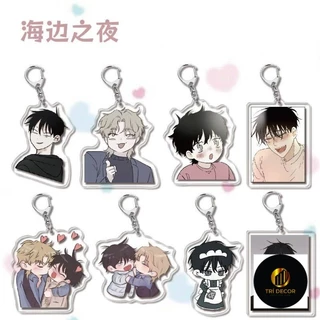 Móc khoá Đêm bên bờ biển Low Tide in Twilight Anime Yeo TaeJu Kim EuiHyun Acrylic Key Chain Man Korean BL Manwha