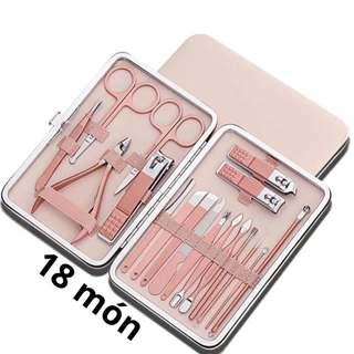 Bộ Dụng Cụ Bấm móng 18 món Nail Care Cao Cấp - Tân An An