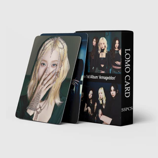 55pcs AESPA Supernova Lomo Cards Armageddon 1st Album Drama MY WORLD Drama Gils Savage Photocards WINTER GISELLE KARINA NINGNING Kpop Postcards