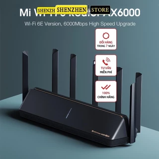 Bộ phát Wifi Router Xiaomi AX6000 AIoT băng tần kép Wifi 6 6000Mbps hỗ trợ Mesh kết nối 248 thiết bị