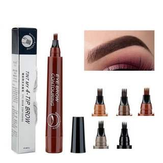 ✨Newfashiongoods✨Eyebrow Bút Chì Mỹ Phẩm Trang Điểm Tint Tự Nhiên Lâu Dài Sơn Hình Xăm Lông Mày Chống Thấm Nước Đen Nâu