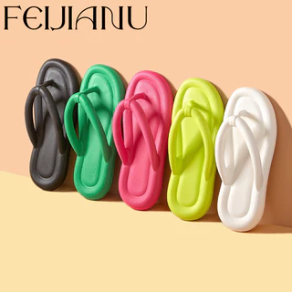 FEIJIANU  dép sandal nữ giày sandal nữ dép đế cao đi biển Thoải Mái Thời Trang Mùa Hè Cho Nữ Chất liệu tốt Đáng yêu Cổ điển Lịch lãm FDL24506MQ 20Z240513