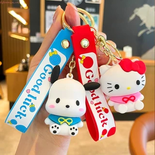 Móc khóa búp bê TIFORMEN Kuromi, Móc khóa Cinnamoroll Cô gái dễ thương Móc khóa, Đáng yêu My Melody Kuromi Túi hoạt hình Mặt dây chuyền Vòng chìa khóa