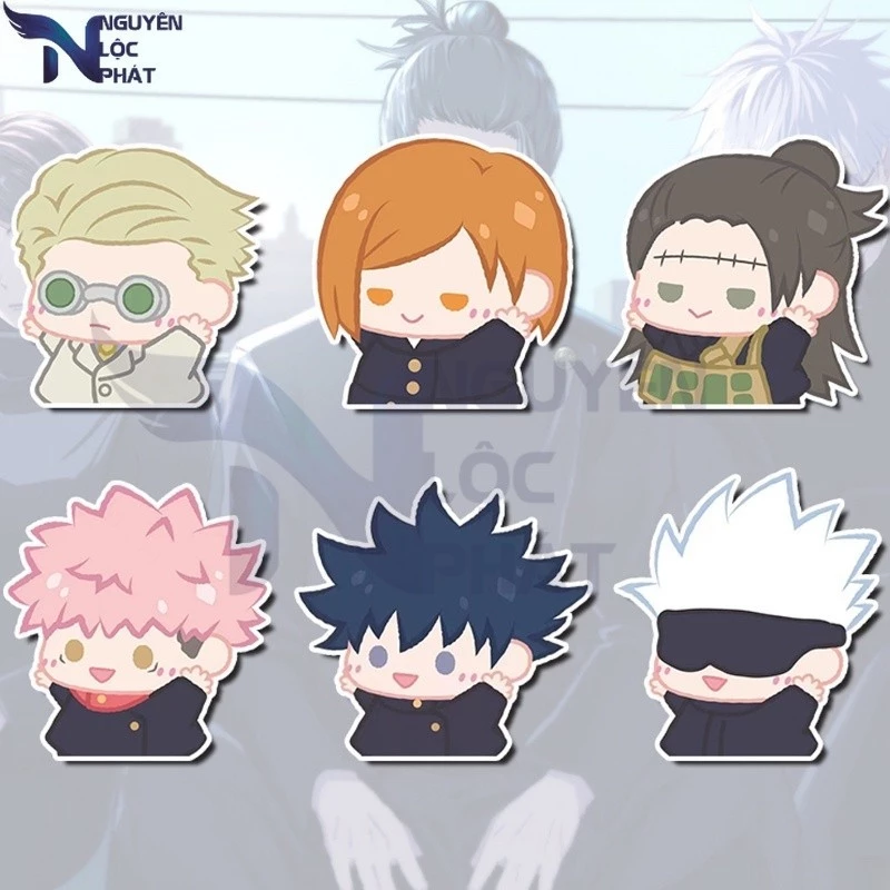 Trâm Cài Áo Acrylic Hình Anime Jujutsu Kaisen Dễ Thương nlp shop anime