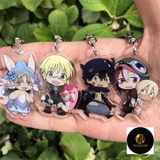 Móc khoá Anime Manga Anime Made In Abyss Reg Riko Nanachi nhựa Acrylic hai mặt, in hình các nhân vật dễ thương