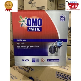 Nguyên thùng 9kg Bột giặt OMO Matic chuyên dụng dành cho cửa trên