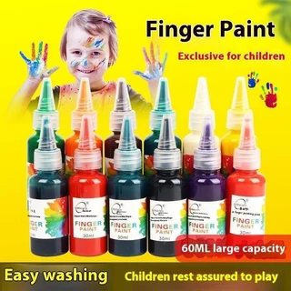 Sơn Ngón Tay 30ml Sơn Gouache Mẫu Giáo Trẻ Em 12 Màu 60ml Sơn Gouache Graffiti Sơn Có Thể Giặt Được