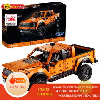 Siêu xe technic Ford Raptor F150 AT42126 tỉ lệ 1:10 1379+ PCS có điều khiển từ xa