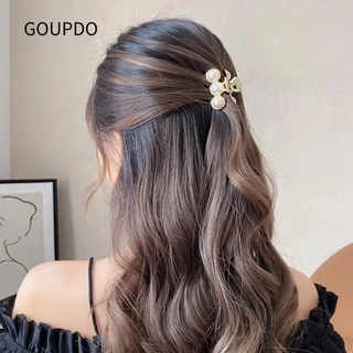 GOUPDO Mini Barrettes, Kẹp Móng Vuốt Tóc Trang Trí, Mũ Rửa Hình Học Kẹp Tóc