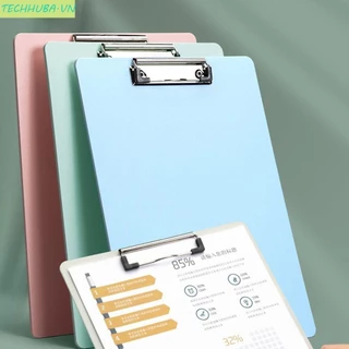 Techhuba Nhựa Clipboard Morandi A4 / A5 Tài Liệu Giấy Hồ Sơ Kẹp Bảng Cứng Kẹp Bảng Viết Học Sinh Pad