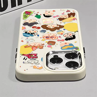 Ốp Điện Thoại Họa Tiết Graffiti Xiaoxin Mới Tương Thích Cho IPhone 13 15 12 11 14 Pro MAX XR X XS MAX 15Plus Se2020 7 / 8 Plus Silicon Mềm Chống Rơi Lỗ Lớn Khung Kim Loại Vỏ Điện Thoại