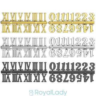 #ROYALLADY#DIY-Clock Numbers Roman Numerals Quartz-Needle Wall Clocks Replacement Sets