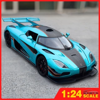 Klt 1: 24 Koenigsegg One: 1 Đồ chơi hợp kim kim kim loại Mô hình ô tô Xe Diecast cho bé trai Trẻ em Mô phỏng Hiệu ứng âm thanh Ánh sáng Quà tặng Bộ sưu tập Sở thích