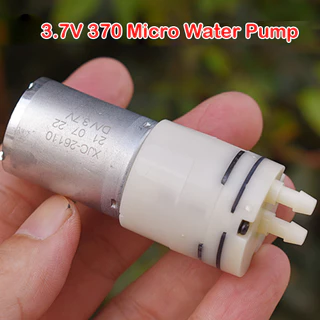 Máy bơm nước DC 3.7V DC 370 với động cơ DC Cuộc sống chải kim loại quý Lưu lượng lớn DC-5V Máy bơm nước uống nhỏ tự mồi 0,73L / phút