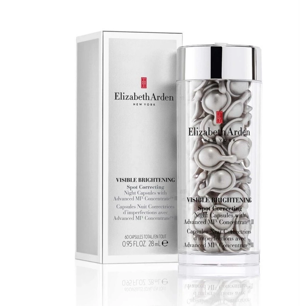 Elizabeth Arden Bạc Colloidal Làm Trắng Da Ban Đêm Loại Bỏ Sẹo Mụn Tinh Chất Sửa Chữa Dưỡng Ẩm Làm Săn Chắc 60 Viên