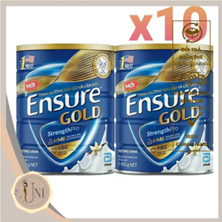 Combo 8-9-10 lon Sữa bột Ensure Gold Abbott hương vani (HMB) 800g