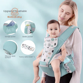 Hellobaby baby mang theo ghế đẩu eo cho bé đa chức năng phong cách giữ phía trước Nhẹ và phù hợp cho mọi mùa