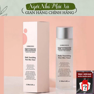 ((Tặng Quà)) Toner Gạo Gorgeous 200ml Nước Hoa Hồng Múi Xù Dưỡng Ẩm Da Và Làm Mềm Da