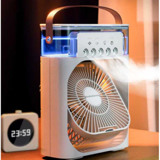 Quạt Hơi Nước Quạt làm mát mini USB Fan Quạt Điều Hòa Mini 5 Lỗ Phun Sươn quạt mát tốt