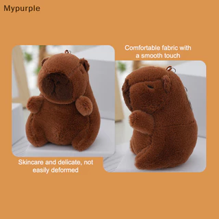 Myp Dễ Thương Sang Trọng Capybara Móc Khóa Động Vật Hoạt Hình Đồ Chơi Kawaii Nhồi Bông Mềm Búp Bê Sang Trọng Quà Tặng Đồ Chơi Trẻ Em Túi Búp Bê Treo Đồ Trang Trí Mặt Dây Chuyền Ô Tô VN