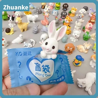 Hộp ZHUANKE, Kawaii Mini Bao Bì Độc Lập Túi Mù, Quà Tặng Nhỏ Thỏ Lợn Chó Mô Phỏng Động Vật Trẻ Em