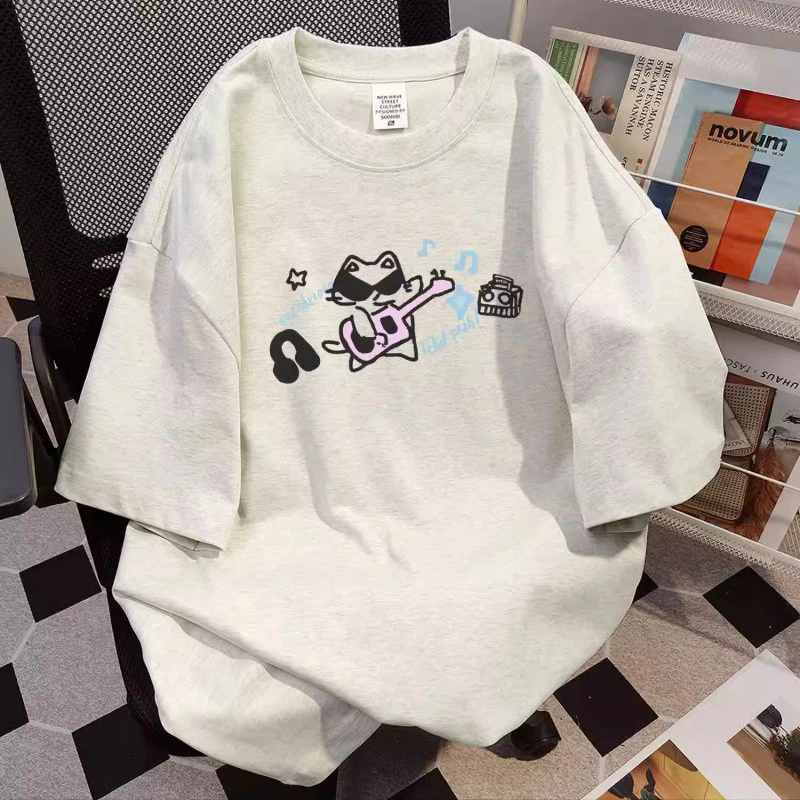 HANUNA Local Brand Áo Thun Phông Form Rộng 100% Cotton BIG SIZE Áo thun ngắn tay in hình thời trang cỡ lớn dáng rộng dành cho nữ