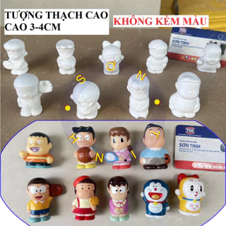 Tô Tượng Thạch Cao Doraemon  Doremi Nobita Xeko Chaien Không Kèm Màu Cọ