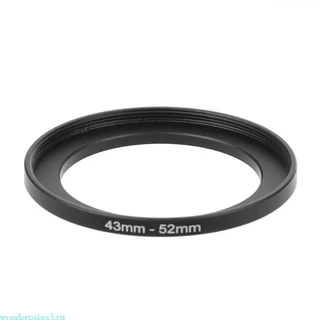 Wonderpakea3 43mm Đến 52mm Kim Loại Bước Nhẫn Ống Kính Adapter Lọc Camera Phụ Kiện Mới