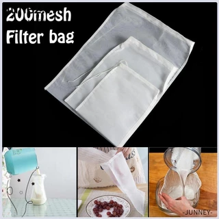 Junney 200mesh Nylon Lưới Mịn Có Thể Tái Sử Dụng Lọc Rượu Nấu Ăn Vải Phô Mai