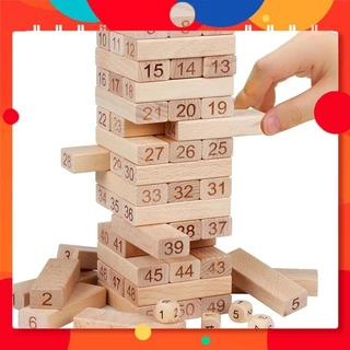 Trò chơi rút gỗ 54 thanh, Bộ đồ chơi rút gỗ tăng khả năng sáng tạo và tư duy cho bé mới 0079843