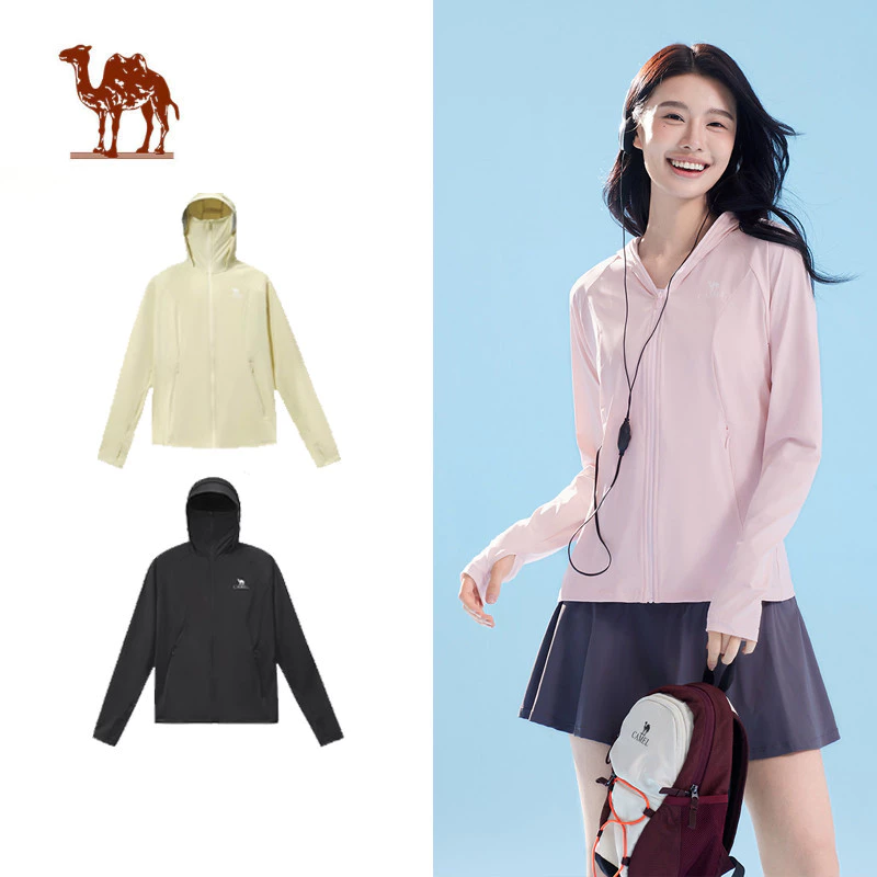 CAMEL CROWN  Nam Nữ Chống Nắng Quần Áo Chống Tia UV Thoáng Khí Thoáng Khí Thoáng Khí Nhanh Khô Áo Khoác Ánh Sáng