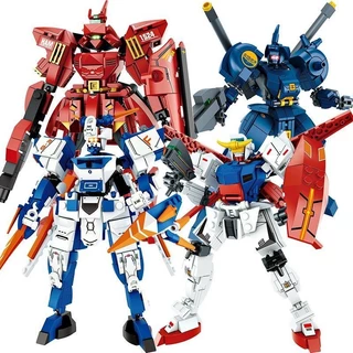 Tương thích với Lego Mecha Gundam Khối Xây Dựng Mô Hình Robot Minifigures Các Hạt Nhỏ Lắp Ráp Bé Trai Đồ Chơi Giáo Dục Quà Tặng